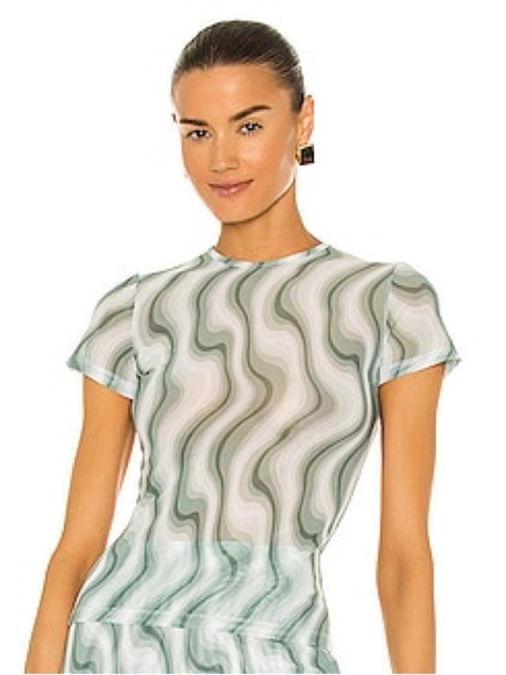 MIAOU Mini Tee in Swerve (124)